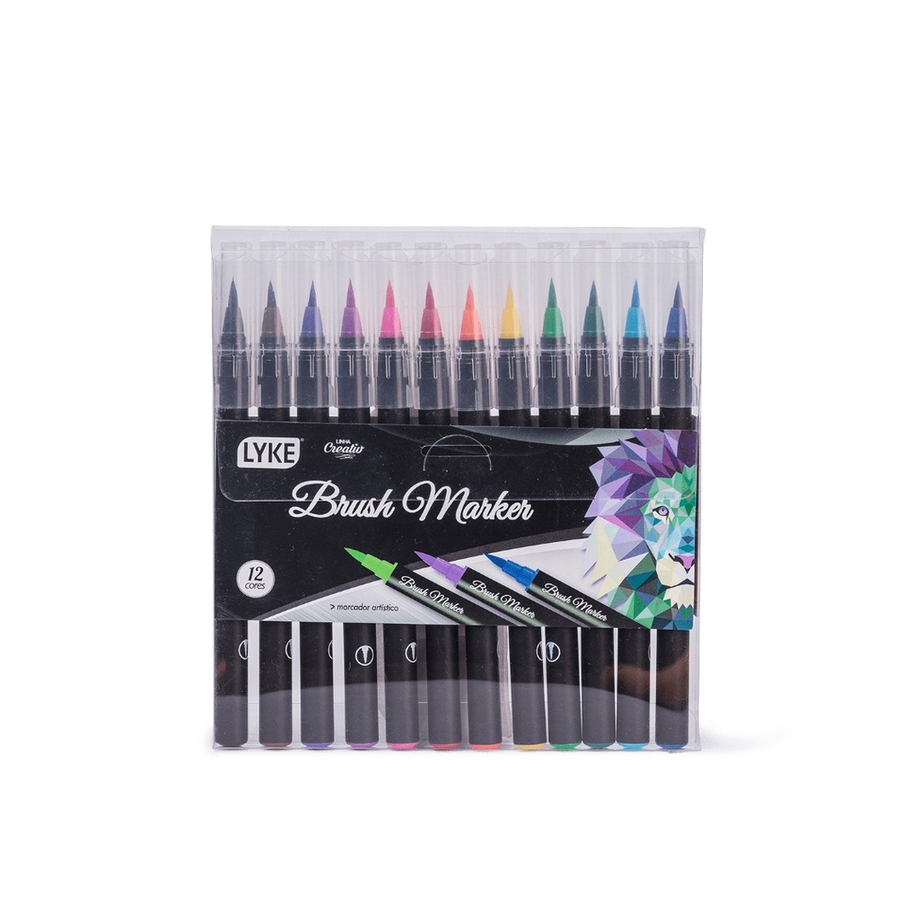 Brush Marker Lyke 12 cores