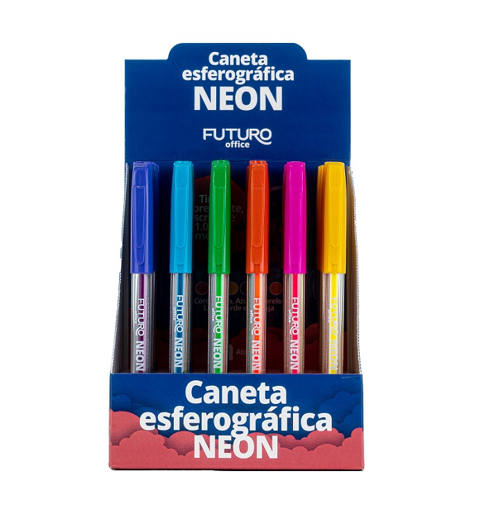 CANETA ESFEROGRÁFICA NEON - FUTURO OFFICE