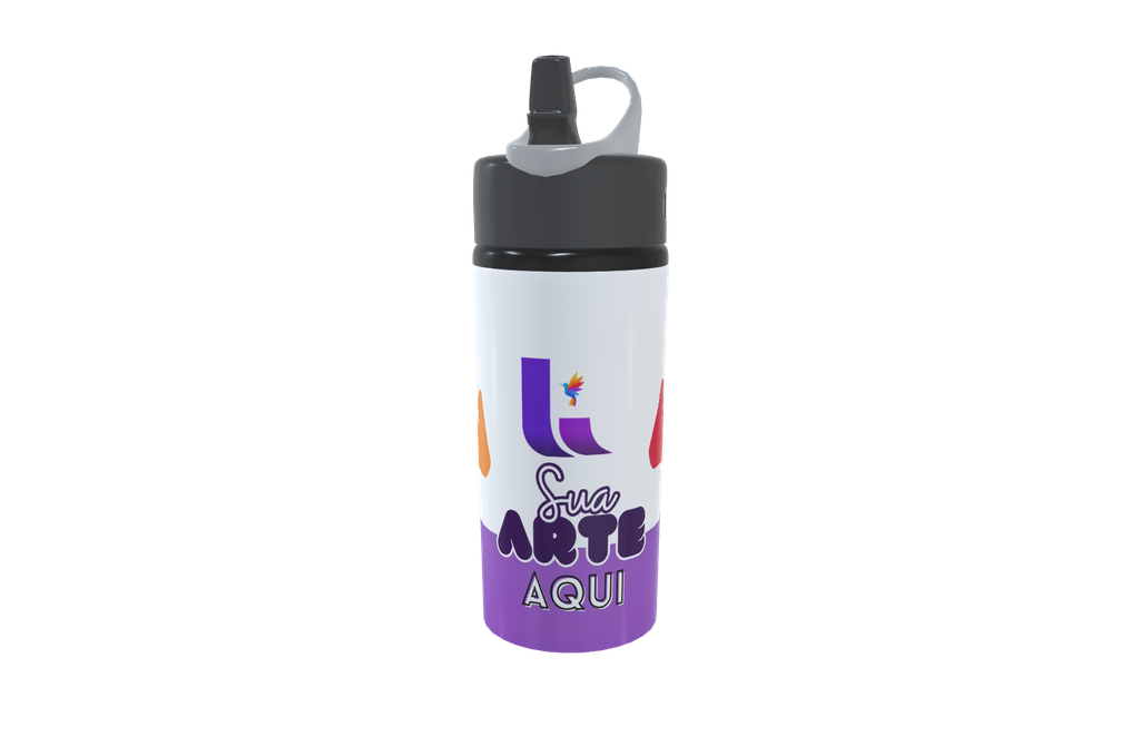 SQUEEZE GARRAFA PARA SUBLIMAÇÃO SPORT BICO RETRÁTIL 600ML