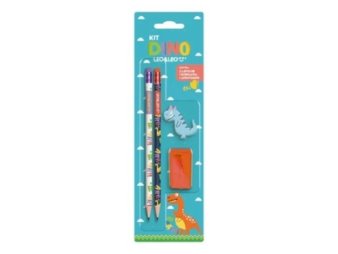 KIT ESCOLAR DINO LEO E LEO