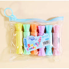 Mini Marca Texto Fofo Candy Divertido Com 6 CORES