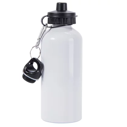 SQUEEZE DE ALUMÍNIO BRANCA PARA SUBLIMAÇÃO 2 BICOS 600ML